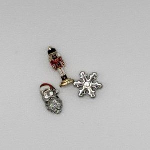 Origami Owl Christmas Owl & Nutcracker Charm Set